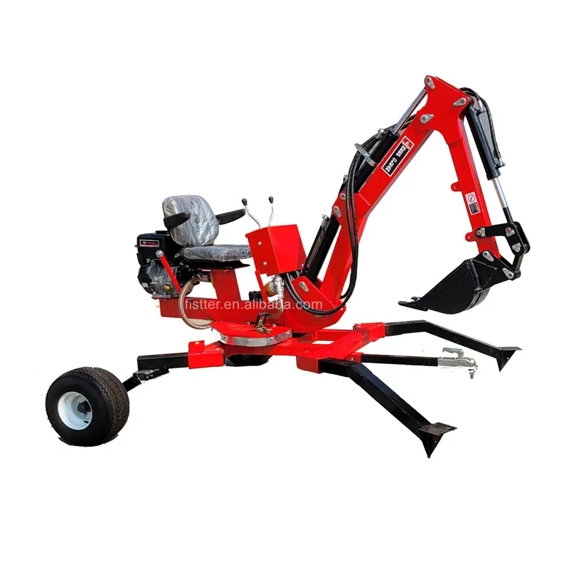 13.5hp Small Backhoe Mobile Mini Excavator Farm ATV Towable Backhoe