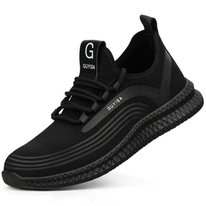 À la mode anti-dérapant semelle en caoutchouc ingénieur hommes sneaker bois acier orteil chaussures de sécurité - Product Image 1