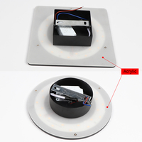 Décoration de salon, aluminium, rond, AC90-260V, intérieur, luminaire pour la maison, loft, escalier, applique murale LED