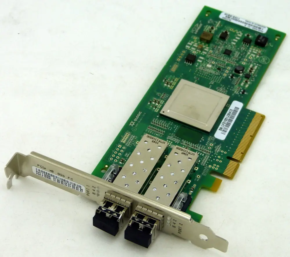 PCIe 8Gb Fibre Channel Dual- port Host Bus Adapter HBA card Q logic qle2562