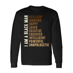 T-shirt à manches longues « I Am A Black Man » pour homme, Mois de l'histoire des Noirs - Product Image 2