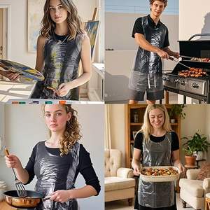 Tablier en plastique jetable <span class=keywords><strong>pas</strong></span> <span class=keywords><strong>cher</strong></span> pour cuisine et <span class=keywords><strong>restaurant</strong></span>, vente en gros - Product Image 6