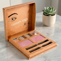 Boîte d'emballage rigide de luxe personnalisée pour palette de fards à paupières, coffret cadeau de maquillage haut de gamme avec design sur mesure