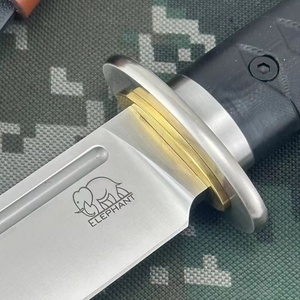 Couteau artisanal HK SS080 personnalisé avec manche G10 en acier inoxydable, multifonctionnel, pour activités de plein air, avec étui en cuir de qualité DIY, support OEM, garantie 1 an - Product Image 3