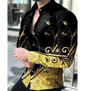 OEM/ODM Whosale di alta qualità da uomo a manica lunga camicie stampa digitale moda per gli uomini - Product Image 5