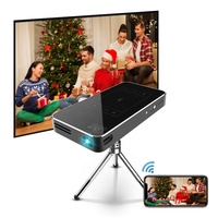 El más nuevo 4K 3D Android 9,0 Smart WiFi 5G Mini portátil LED DLP proyector Home Theater Outdoor Camping para Smartphone
