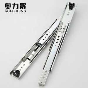 53mm Largeur Télescopique de matériel de meubles Résistant Industriel roulement à billes pousser pour ouvrir la glissière du tiroir rail - Product Image 5