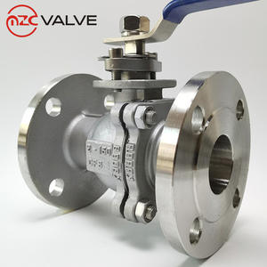 Vanne industrielle ANSI 150lb CF8 CF8m 304 316 <span class=keywords><strong>Wcb</strong></span> Vannes à boisseau sphérique flottantes en acier inoxydable à bride à orifice complet - Product Image 5