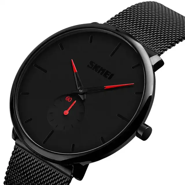 Skmei 9185 Brands Luxury Wrist Watches 3ATM Waterproof Men Watches Stainless Steel Strap Luminous Hands Quartz Reloj Watch
