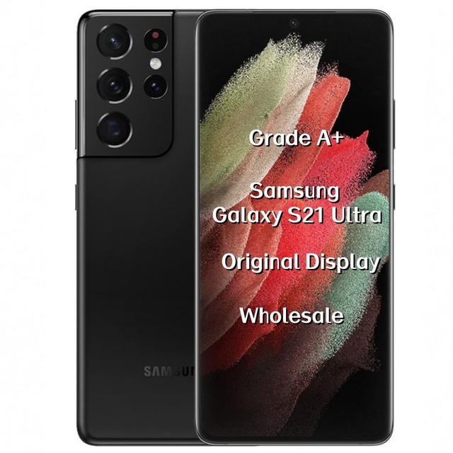 Wholesale Unlocked S21ultra 5G Global Smart Mobile Phone CDMA LTE Octa Core Dual SIM 108MP AMOLED German English Spanish