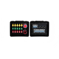 Caja de Distribución de Energía Industrial Compacta y Portátil de 15x16A 1x32A con Medidor Digital Doble para Iluminación/Sonido de Escenario, Resistente a la Intemperie IP55