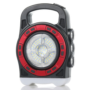 Lampe de camping LED portable rechargeable à l'énergie solaire, lampe de poche d'urgence, lampe de randonnée, lampe de plongée, projecteur 2400mAh 25000 heures - Product Image 2