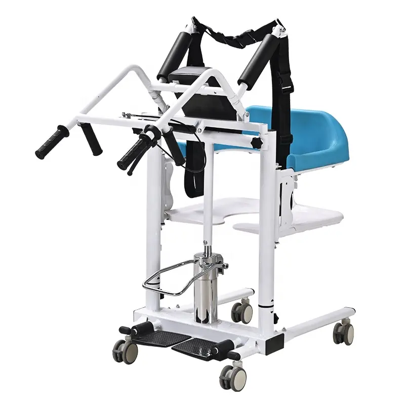 Household multifunctional hydraulic transfer chair, transfer device for bedridden disabled elderly in home care