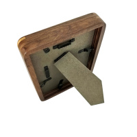 Cadres photo en bois OEM en gros pour mariage, décoration intérieure, mini cadres photo artistiques, cadres en bois massif à mortaise et tenon