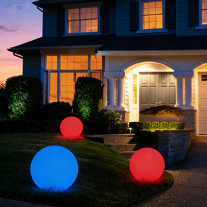 Lampe à Cristal à Énergie Solaire, Lumière Sphérique LED RVB, Lumière de Jardin en Plastique PE avec Alimentation par Batterie LED CC, Boule LED Solaire - Product Image 6