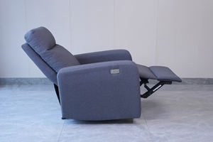 Sillón Reclinable Eléctrico Giratorio Gris Resistente al por Mayor para Uso en Hoteles, Hospitales y Villas con Cargador USB Tipo C - Product Image 4