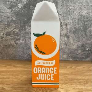 Uniek Geïnspireerde Feest Decoratieve Grappige Kleurrijke Melkpak Vorm Sinaasappelsap Keramische Vaas - Product Image 3