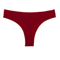 Grandes culottes string noires pour filles, sous-vêtements sexy en coton, entrejambe large, taille moyenne, culottes sans couture, string et g-string pour femmes
