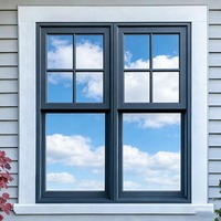 Ventanas Verticales Dobles Corredizas Americanas de Vidrio Templado Personalizadas, Fácil Instalación para Casas y Apartamentos