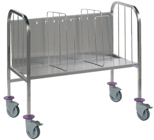 Étagère de transport d'ustensiles de cuisine professionnelle en acier inoxydable robuste, avec revêtement autonettoyant - Product Image 3