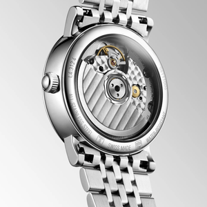 Montre mécanique automatique élégante avec petite seconde, cadran à chiffres romains, bracelet en acier inoxydable pour homme Longinesing - Product Image 4