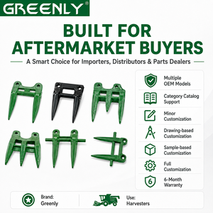 Protection de couteau pour moissonneuse-batteuse à dents doubles et triples, pièces de rechange pour machines <span class=keywords><strong>agricoles</strong></span> - Product Image 5