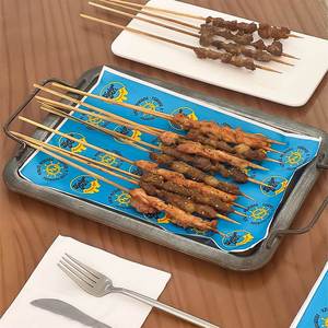 Custom Print Logo Disposable <b>Eco</b>-<b>Friendly</b> Biodegradable Recyclable Waterproof Tray Liner Food Grade PE Coated Grease Proof BBQ - Product Image 5