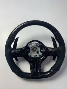 Volant sport chauffant avec palettes <span class=keywords><strong>pour</strong></span> BMW F01 F06 F10 F11 F15 F20 F21 F22 F30 F31 F32 F36 en fibre de carbone - Product Image 3