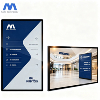 Écran LCD publicitaire mural haute luminosité pour intérieur, 43'' et 55'', affichage numérique pour vitrine de magasin