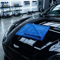 Usine moins cher gris 1200GSM 90X60CM Super absorbant l'eau microfibre boucle torsadée serviette de séchage pour voiture