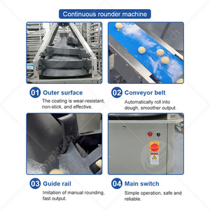 ORME Dough Baller Machine Cortador de masa de pizza de alta calidad Burger Bread Dough Divide and Round Machine - Product Image 5