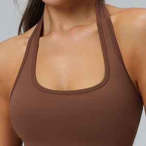 Soutien-gorge de sport sexy à licou résistant aux chocs, gilet de yoga rembourré, haut court de luxe - Product Image 4
