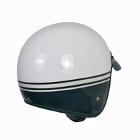 Casque de moto modulaire ABS simple et tendance pour l'été - Unisexe Blanc Tailles M/L/XL 1,45 kg