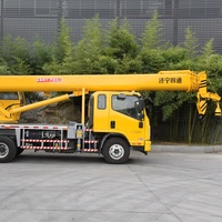 Grue mobile hydraulique à flèche droite de 6 à 16 tonnes, flèche de levage de 27 m, haute efficacité, certifiée ISO CE, boîte de vitesses CAMC