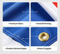 Drapeau publicitaire personnalisé, bannière imprimée numériquement, drapeau promotionnel pour l'extérieur, vente en gros, drapeau d'affichage personnalisé pour événements