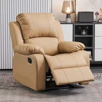 Fauteuil inclinable individuel en cuir, confortable et très populaire, avec fonction de massage, chauffage et bascule, idéal pour la chambre à coucher