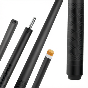 Taco de billar de fibra de carbono de 2 piezas, taco de billar de 1/2 pieza con unión de acero inoxidable, taco de snooker - Product Image 1
