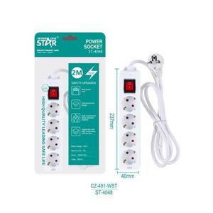Regleta de Enchufes Winning Star con 3 Tomas, 2 Puertos USB, Cable de 2 Metros y Función de Seguridad para Uso Doméstico - Product Image 5