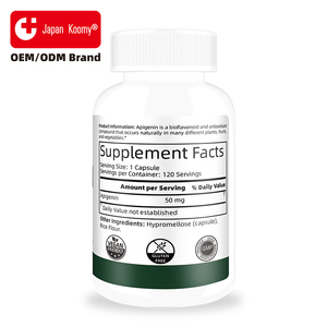 Extractos de plantas de apigenina herbal de 50 mg por cápsula que apoyan niveles saludables de cortisol para hombres y mujeres, 120 cápsulas de apigenina. - Product Image 6