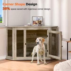 Cuccia per Cani da Interno, Arredamento per Cani Piccoli, Medi e Grandi, Moderna Casa Decorativa in Legno per Animali Domestici, Gabbia per Cani - Product Image 2