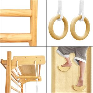 Columpio y Gimnasio Infantil <span class=keywords><strong>para</strong></span> Interiores, Gran Estructura de <span class=keywords><strong>Madera</strong></span> <span class=keywords><strong>para</strong></span> Escalar, <span class=keywords><strong>para</strong></span> <span class=keywords><strong>Parques</strong></span> de Diversiones y Niños - Product Image 6