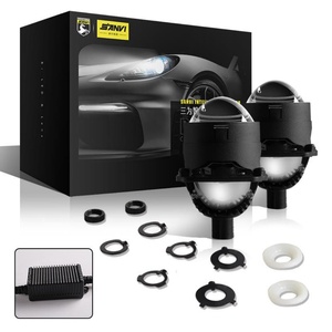 โรงงานกวางโจวขายส่งเลนส์โปรเจคเตอร์ไฟหน้ารถยนต์แบบ Bi-LED Bi-xenon ขนาด 2.5 นิ้ว สำหรับชุดแปลงไฟรถยนต์ H7 9005 H4 - Product Image 1