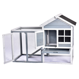 <span class=keywords><strong>Cages</strong></span> modernes d'extérieur pour petits animaux, en bois, pour lapins et hamsters, avec plateau coulissant, écologiques et imperméables - Product Image 2