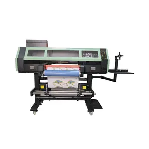 Zhou Surname uv dtf printer with laminator all in one 30cm 60cm 2 in 1 4 head roll to roll uv dtf printer for AB film