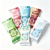 Sachet souple imprimé OEM avec fermeture dorsale pour emballage de barres chocolatées, barres énergétiques, barres protéinées et snacks