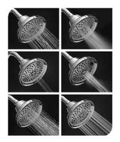Pommeau de douche plat Rainshower 130mm Nouveau design Accessoire de salle de bain Faceplate Sortie d'eau unique Bras de douche plaqué pour appartement