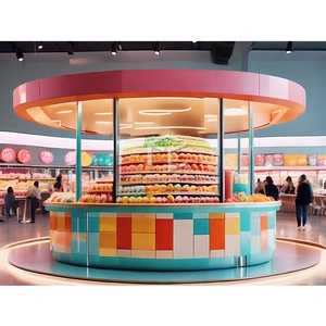 Grosir Bespoke eceran kios permen kustom Mall kios permen warna-warni kios permen untuk Mall - Product Image 1