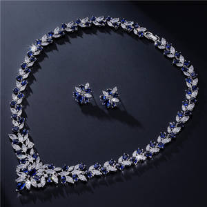 RAKOL SP035 Juego de Joyería de Lujo con Cristales de Circonio, Collar de Circonio Cúbico de Arabia Saudita para Bodas - Product Image 2