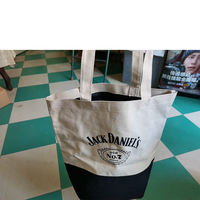 Sac fourre-tout en toile personnalisé avec logo pour femme, écologique, promotionnel, cadeau, sac de promotion pour la marque de whisky Jack Daniel
