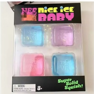 Nouveau Needoh Nice Ice Baby Super Solid Squish, jouet sensoriel anti-stress en forme de mini cube à presser Needoh - Product Image 2